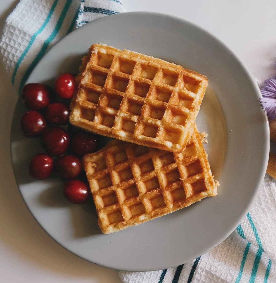 cherries daisies flowers food